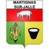 Martignas-sur-Jalle 33 ville Stickers blason autocollant adhésif