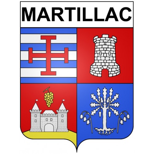 Stickers coat of arms Bazas adhesive sticker