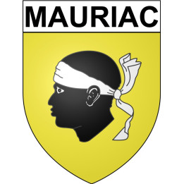 Mauriac 33 ville Stickers blason autocollant adhésif