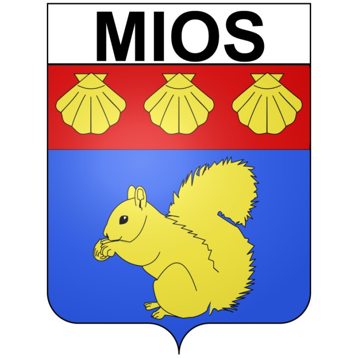 Mios 33 ville Stickers blason autocollant adhésif