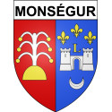 Monségur 33 ville Stickers blason autocollant adhésif