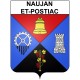 Naujan-et-Postiac 33 ville Stickers blason autocollant adhésif