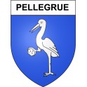 Pellegrue 33 ville Stickers blason autocollant adhésif