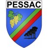 Pessac 33 ville Stickers blason autocollant adhésif