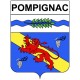 Stickers coat of arms Bazas adhesive sticker