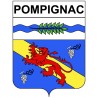 Stickers coat of arms Bazas adhesive sticker