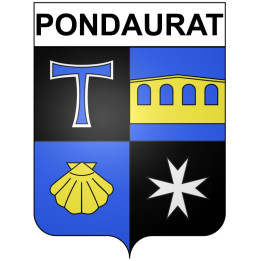 Stickers coat of arms Bazas adhesive sticker