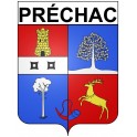 Préchac 33 ville Stickers blason autocollant adhésif