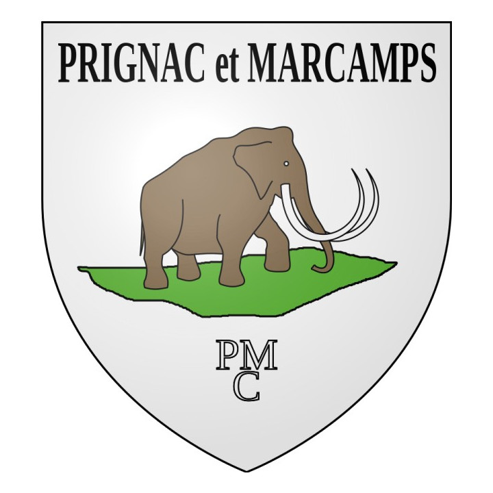 Prignac-et-Marcamps 33 ville Stickers blason autocollant adhésif