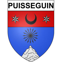 Puisseguin 33 ville Stickers blason autocollant adhésif