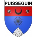 Puisseguin 33 ville Stickers blason autocollant adhésif