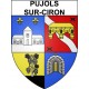 Pujols-sur-Ciron 33 ville Stickers blason autocollant adhésif