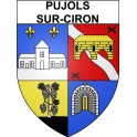 Stickers coat of arms Bazas adhesive sticker