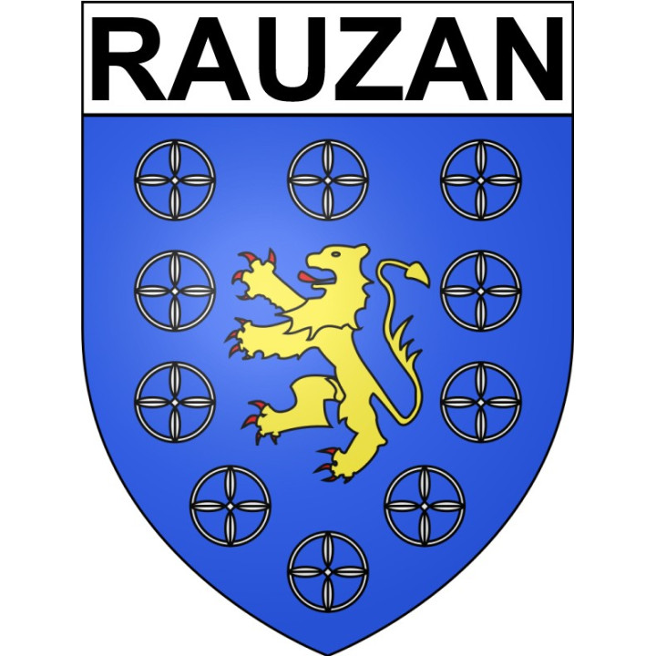 Pegatinas escudo de armas de Bazas adhesivo de la etiqueta engomada
