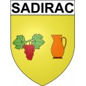 Sadirac 33 ville Stickers blason autocollant adhésif