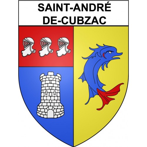 Saint-André-de-Cubzac 33 ville Stickers blason autocollant adhésif