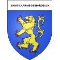 Stickers coat of arms Saint-Caprais-de-Bordeaux adhesive sticker