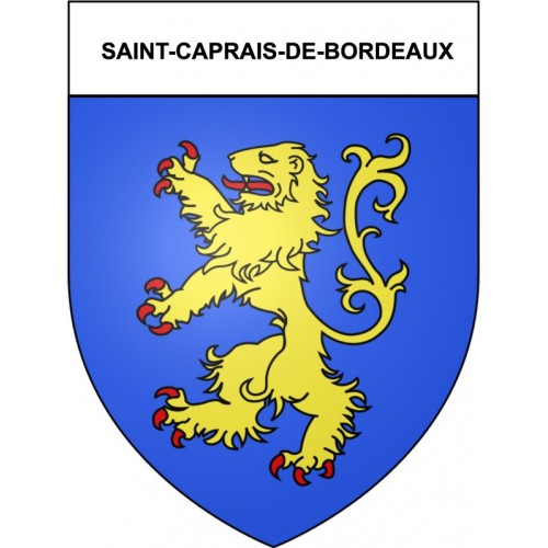 Stickers coat of arms Saint-Caprais-de-Bordeaux adhesive sticker