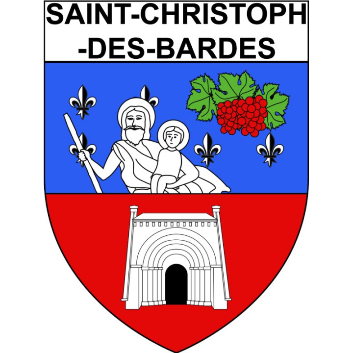 Stickers coat of arms Bazas adhesive sticker