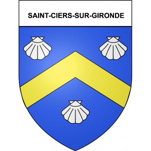 Stickers coat of arms Bazas adhesive sticker