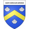 Saint-Ciers-sur-Gironde 33 ville Stickers blason autocollant adhésif