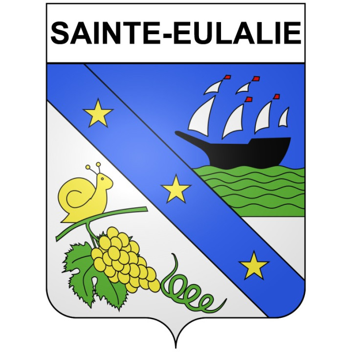 Sainte-Eulalie 33 ville Stickers blason autocollant adhésif