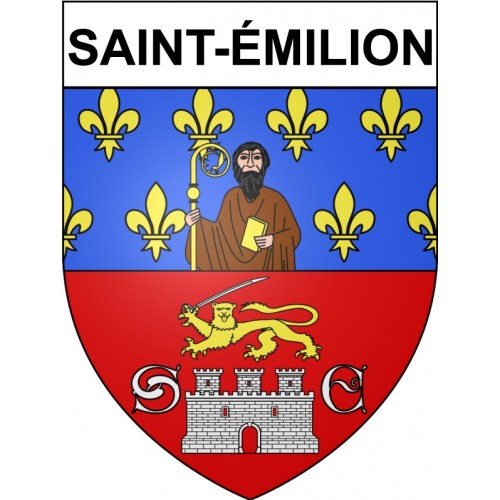 Saint-émilion 33 ville Stickers blason autocollant adhésif