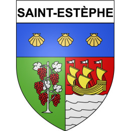 Saint-Estèphe 33 ville Stickers blason autocollant adhésif