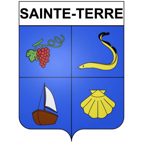 Stickers coat of arms Bazas adhesive sticker