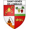 Saint-Genès-de-Lombaud 33 ville Stickers blason autocollant adhésif