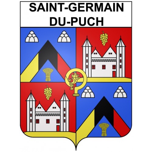 Stickers coat of arms Bazas adhesive sticker