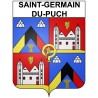 Saint-Germain-du-Puch 33 ville Stickers blason autocollant adhésif