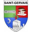 Saint-Gervais 33 ville Stickers blason autocollant adhésif