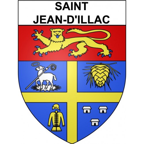 Stickers coat of arms Bazas adhesive sticker