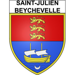 Saint-Julien-Beychevelle 33 ville Stickers blason autocollant adhésif