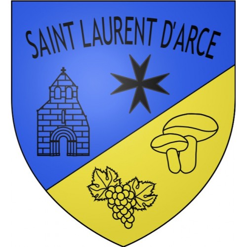 Stickers coat of arms Bazas adhesive sticker
