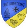 Saint-Laurent-d'Arce 33 ville Stickers blason autocollant adhésif