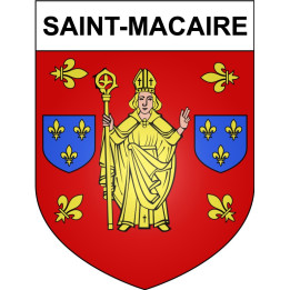 Saint-Macaire 33 ville Stickers blason autocollant adhésif
