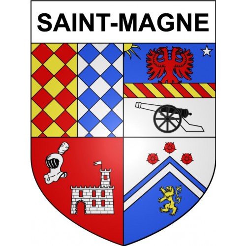 Stickers coat of arms Bazas adhesive sticker