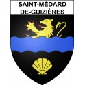 Stickers coat of arms Saint-Médard-de-Guizières adhesive sticker