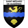 Stickers coat of arms Saint-Médard-de-Guizières adhesive sticker