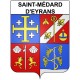 Saint-Médard-d'Eyrans 33 ville Stickers blason autocollant adhésif