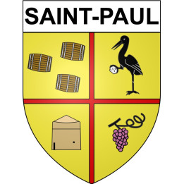 Stickers coat of arms Bazas adhesive sticker
