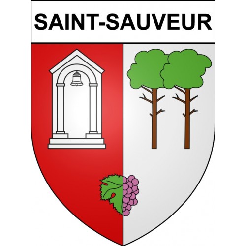 Pegatinas escudo de armas de Bazas adhesivo de la etiqueta engomada