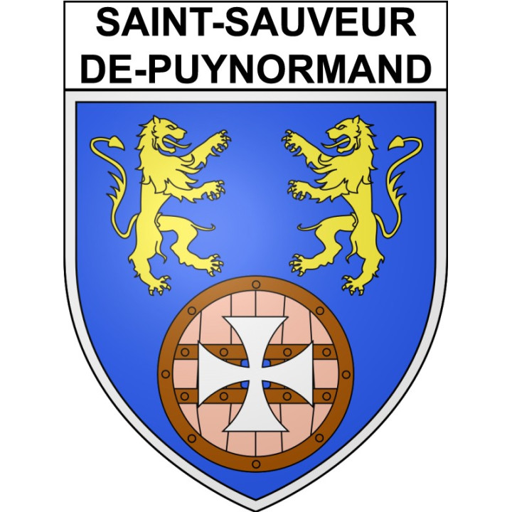 Saint-Sauveur-de-Puynormand 33 ville Stickers blason autocollant adhésif
