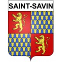 Stickers coat of arms Bazas adhesive sticker