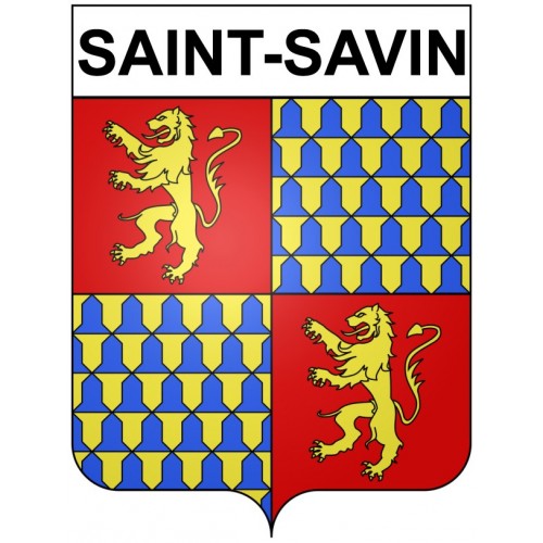Saint-Savin 33 ville Stickers blason autocollant adhésif