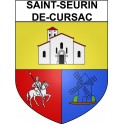 Saint-Seurin-de-Cursac 33 ville Stickers blason autocollant adhésif