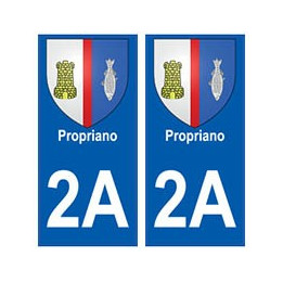 2A Propriano blason autocollant plaque stickers ville