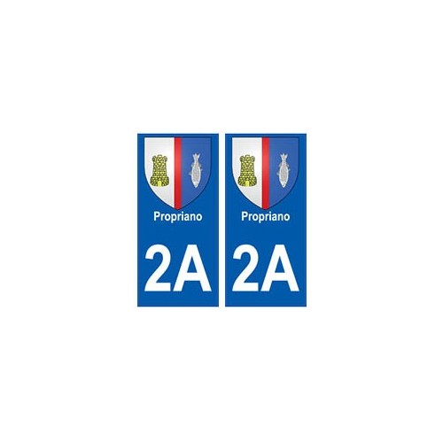 2A Propriano blason autocollant plaque stickers ville